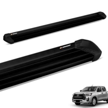 Imagem de Estribo Lateral Hilux CD 2016 a 2022 Aluminio Preto Keko K1