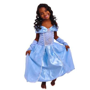 Imagem de Fantasia Infantil Princesa Cinderela - Encanto Mágico dos 2 aos 12 Ano