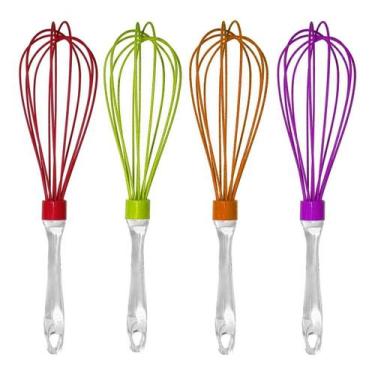 Imagem de Batedor De Ovo Claras Fouet De Silicone Colorido 325 Keita