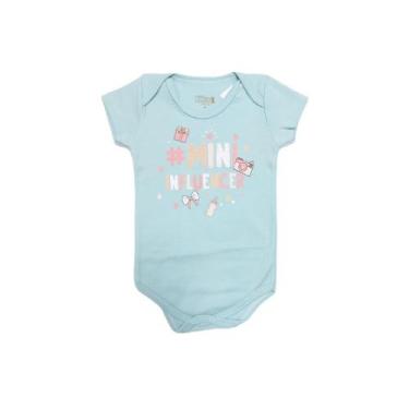 Imagem de Body bebê menina manga curta mini influencer ref 6619 - Kiko, M, Azul