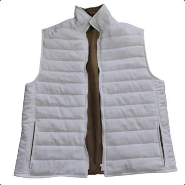 Imagem de Colete de Frio Masculino Puffer Bobojaco Acolchoado Cores Cor:Branco c