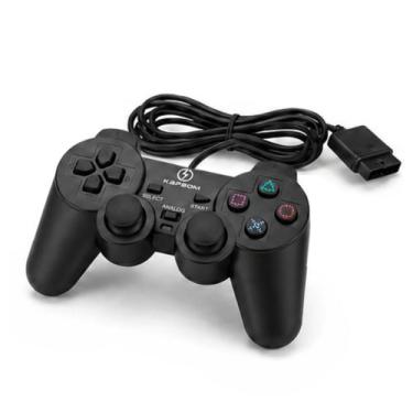 Imagem de Controle Gamer 2ª Geração com Fio 1,5 Metros Dualshock Kapbom KAP-2Y -