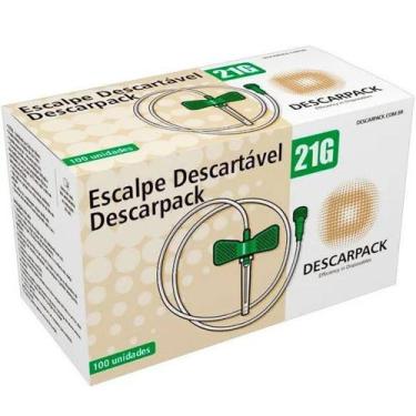 Imagem de Escalpe Descartavel 21G Descarpack 100UNIDADES