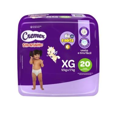 Imagem de Fralda Cremer Shortinho Dia e Noite Tamanho XG com 20 Unidades Descart