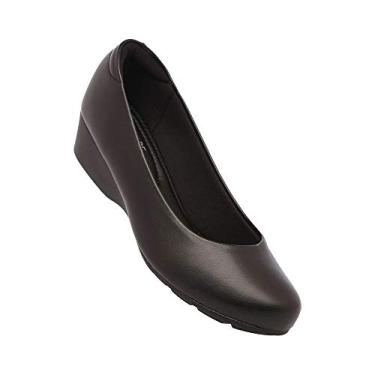 Imagem de Scarpin Anabela Modare Salto Baixo Feminina - Preto - 37