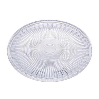 Imagem de Prato para Bolo em Cristal Transparente Queen 32cm Wolff