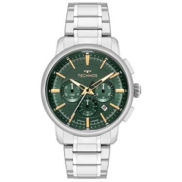 Imagem de Relógio Masculino Grandtech Cronógrafo Aço Inox Prata Technos