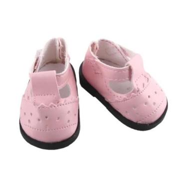 Imagem de Mini Sapatos De Couro Para Bonecas 5.5cm Para BJD 1/6 E Bonecas Americ