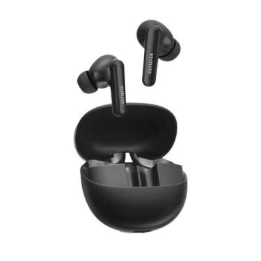 Imagem de Fone de Ouvido Bluetooth AIWA Preto AWS-EB-04-B: Cancelamento Ativo de