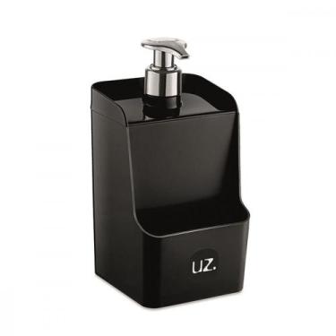 Imagem de Dispenser Slim Plastico Preto-Uz399 - uz utilidades