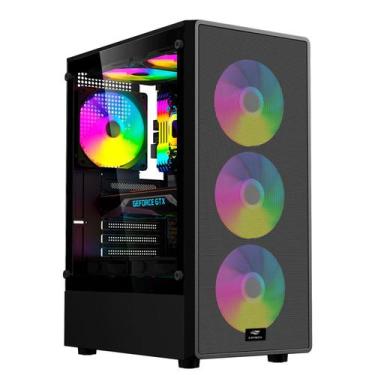 Imagem de Gabinete Gamer C3Tech, Lateral em Vidro, USB 3.0, Preto - MT- G130BK