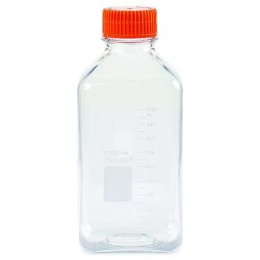 Imagem de Frasco de armazenamento Corning 1000 ml quadrado em PET com tampa
