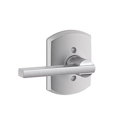 Imagem de Alavanca Latitude com acabamento Greenwich fechadura não giratória, cromo acetinado (F170 LAT 626 GRW)