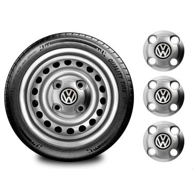 Imagem de Carlota Aro 13 14 15 Vw Central Roda Ferro 4 Furos 4 Peças