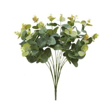 Imagem de Buque eucalipto 15 galhos com 150 folhas em plástico Brilliance 55cm verde