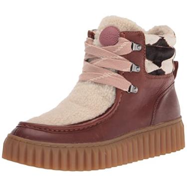 Imagem de Sam Edelman Bota feminina Fay Ankle Boot, Marrom multi/marrom escuro/natural, 6.5