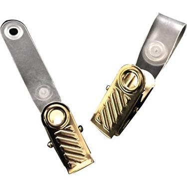 Imagem de Presilha Para Cracha Clips Jacare C/Alca Leitosa Pacote Com 100-68084