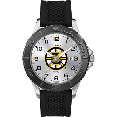 Imagem de Relógio gamer masculino Timex NHL 42 mm. Boston Bruins