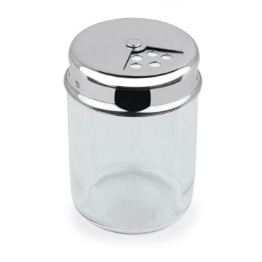 Imagem de Pote Para Temperos Duas Aberturas Aço Inox Queijo Multiuso