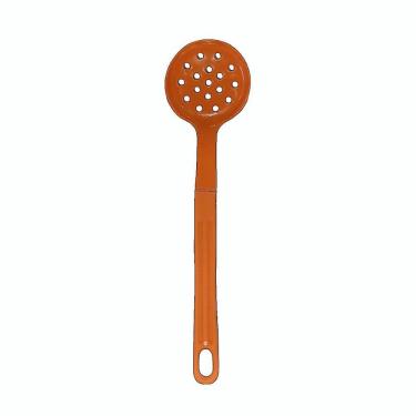 Imagem de Escumadeira Talher em Nylon Cozinha Utensílio Laranja 28cm