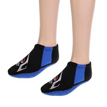 Imagem de Menolana 3 mm Neoprene favo de mel anti-meias, mergulho, natação, caiaque, praia, ioga, piscina, snorkeling, barbatana de água, para crianças, M
