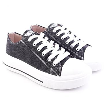 Imagem de Tênis Infantil Menina Mini Sua Cia 9129.51354 Floather Preto (32)