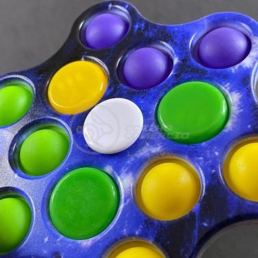 Imagem de Hand Spinner Pop It Led Luminoso Tiktok Sensorial Azul