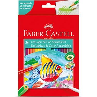 Imagem de Lapis De Cor Aquarelavel Ecolapis 36 Cores - Pacote com 04 Faber Castell, Multicor