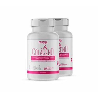 Imagem de Kit Com 2 Colágeno Hidrolisado Com Vitamina C Promel 60 Comp De 1000mg