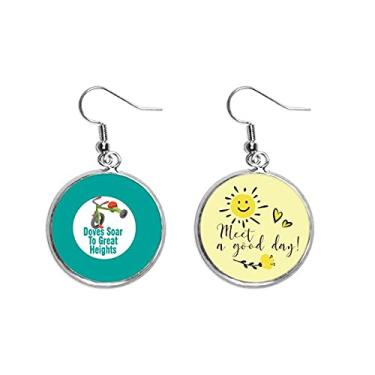 Imagem de Children Mind Pure Innocent Ear Drop Sun Flower Brinco Jóias Moda, Medium, Metal