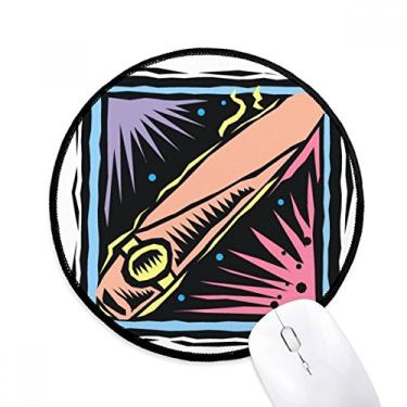 Imagem de DIYthinker Watch Vector México Cultura Elemento Gravação Mouse Pad Desktop Escritório Tapete Redondo para Computador