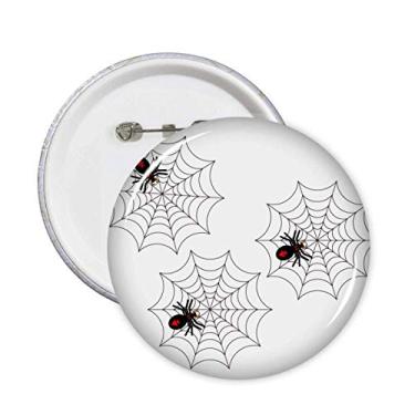 Imagem de Emblema de Halloween Fantasma Fear Spider Pins Emblema de Botão Decoração 5 peças
