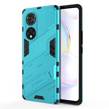 Imagem de HONGYAN Capa de telefone Para Honor 50 Pro Punk Armour 2 em 1 PC + TPU Case à prova de choque com suporte invisível Capa protetora