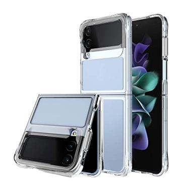 Imagem de Capa de acrílico transparente anti-queda para Samsung Galaxy Z Flip4 Flip 4 Flip3 Flip 3 5G Slim Capa de acessórios para telefone, transparente, para Samsung Z Flip 4