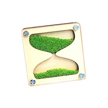 Imagem de menolana Ampulheta de Madeira Montessori Busy Board Material Habilidades Práticas Adereços de Ensino Montessori para Crianças para Festas D, Azul claro
