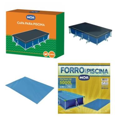 Imagem de Kit Capa + Forro Para Piscina Premium 5000 Litros - Mor