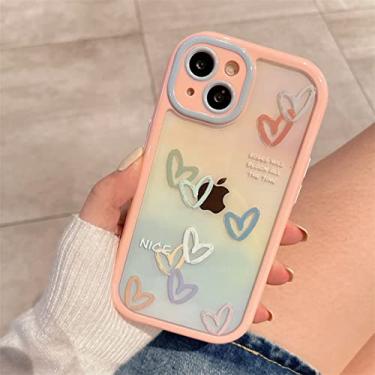 Imagem de Pintura a óleo em aquarela Art Geometry Capa de telefone para iPhone 13 12 11 Pro Max XR XS Max Soft à prova de choque Tampa traseira transparente, T1, para iPhone 12