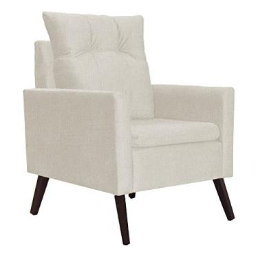 Imagem de Poltrona Decorativa Para Sala Ligia Linho Cores - DS Estofados