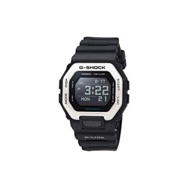 Imagem de G-Shock Relógio Masculino Quadrado Preto com Banda de Plástico e Calendário