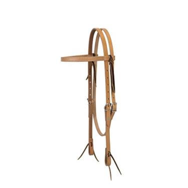 Imagem de Turquoise Cross Headstall de couro com saia