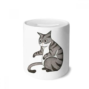 Imagem de DIYthinker Miaoji Pintura Dragon-Li Aquarela Gato Dinheiro Caixa Cerâmica Porta-Moedas Presente