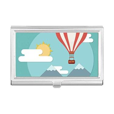 Imagem de Caixa de bolso com estampa de nuvem e balão de ar quente