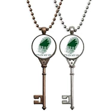 Imagem de OFFbb-USA Colar gene com impressão digital musical piano chaveiro pingente joias decoração para casais