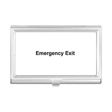 Imagem de Carteira de bolso com estampa de símbolo preto Emergency Exit