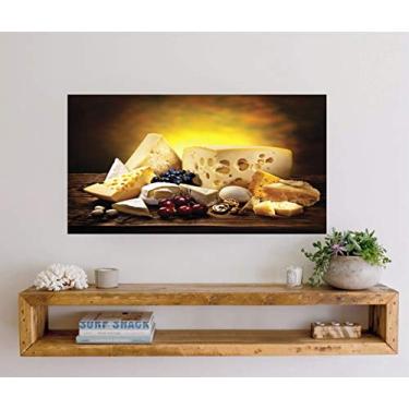 Imagem de Adesivo Parede Cozinha Queijo Itália Tam 50cm x 100cm
