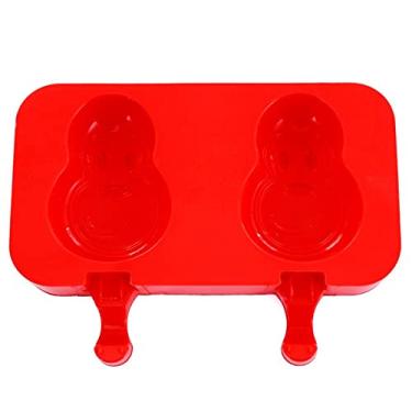 Imagem de jia cool Molde de sorvete, 10 células, gel de sílica clássico, reutilizável, conjunto de moldes de picolé, picolé, máquina de fazer sorvete, ferramentas para fazer sorvete (capa para cinto de macaco Hip Hop, 50 varetas de madeira)