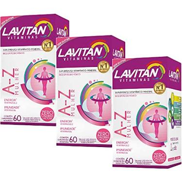 Imagem de Kit 03 Lavitan AZ Mulher 60 Comprimidos