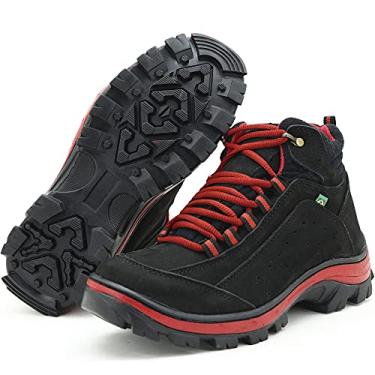 Imagem de COTURNO ADVENTURE FEMININO COURO 019 PRETO VERMELHO (41, 019 PRETO VERMELHO)