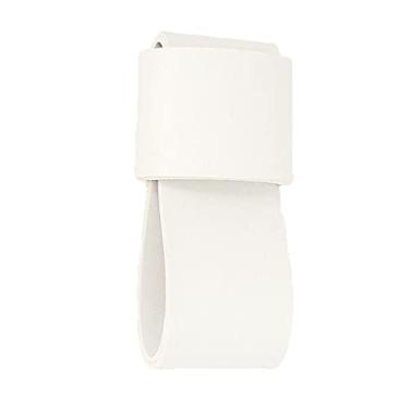 Imagem de Puxador Dori 1g - Textura de Couro - Couro Branco