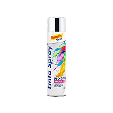 Imagem de Spray de Tinta Cromada Mundial Prime Uso Geral 400ml